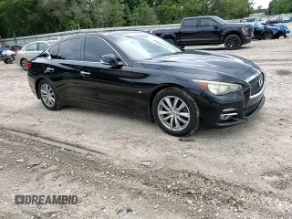 2014 Infiniti Q50 Premium with VIN JN1BV7AP6EM680844, listed as a Copart auction lot 60309715 with 182,173 mi miles and Salvage title. Bid and sale history available at DreamBid. Image 13.