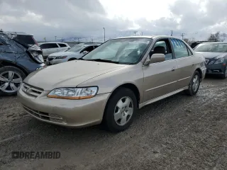 2002 Honda Accord EX z VIN 1HGCG16592A000465, wystawiony jako Copart lot #49172795 z przebiegiem 142 770 mil mil oraz Szkoda całkowita • Salvage title. Historia ofert i sprzedaży dostępna na DreamBid. Obrazek 1.