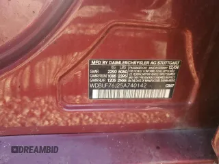 2005 Mercedes-Benz E-Class 5.5L AMG with VIN WDBUF76J25A740142, listed as a Copart auction lot 46810995 with 0 mi miles and Salvage Title. Bid and sale history available at carsss.com. Image 12.