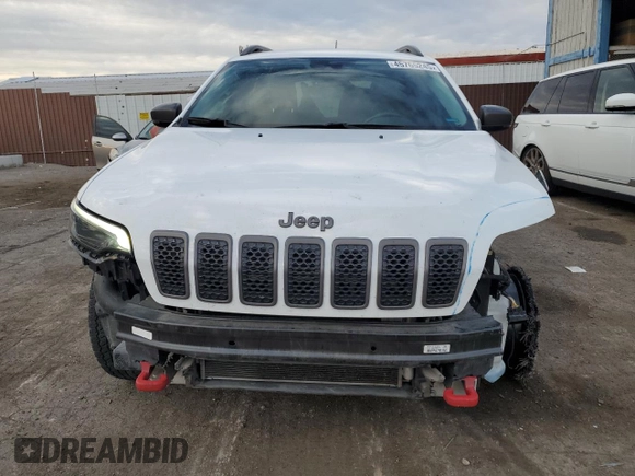 2019 Jeep Cherokee Trailhawk Elite with VIN 1C4PJMBX7KD360617, listed as a Copart auction lot 45765245 with 58,229 mi miles and Salvage Title. Bid and sale history available at carsss.com. Image 5.