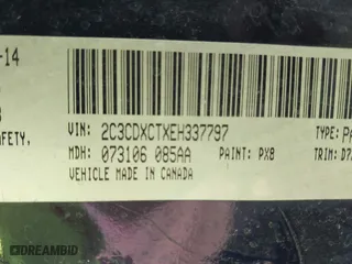 2014 Dodge Charger RT with VIN 2C3CDXCTXEH337797, listed as a IAAI auction lot 41964687 with 102,659 mi miles. Bid and sale history available at carsss.com. Image 9.