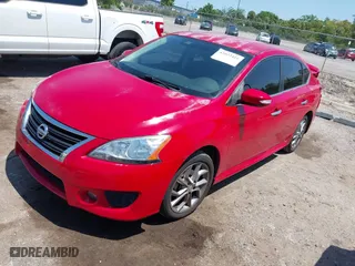 2015 Nissan Sentra S with VIN 3N1AB7AP0FY293287, listed as a IAAI auction lot 42022416 with 122,695 mi miles. Bid and sale history available at carsss.com. Image 2.