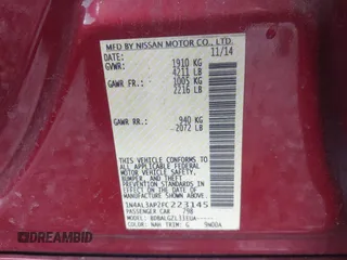 2015 Nissan Altima SV z VIN 1N4AL3AP2FC223145, wystawiony jako IAAI lot #41989226 z przebiegiem 184 577 mil mil oraz . Historia ofert i sprzedaży dostępna na DreamBid. Obrazek 9.