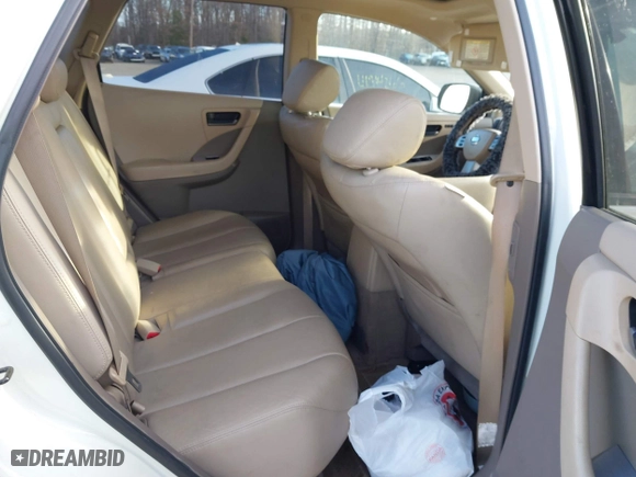2004 Nissan Murano SE with VIN JN8AZ08W64W323687, listed as a IAAI auction lot 41714333 with 1 mi miles. Bid and sale history available at carsss.com. Image 8.
