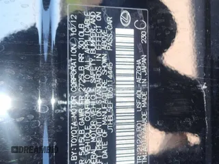2013 Lexus LS 460 с VIN JTHBL5EF1D5114445, выставлен на аукционе Copart как лот 87036634 с пробегом 45 016 миль миль и Списание • Salvage title. История ставок и продаж доступна на DreamBid. Изображение 10.