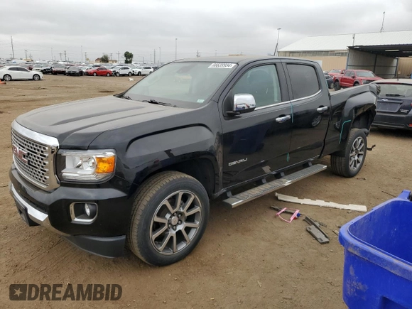 2017 GMC Canyon 4WD Denali with VIN 1GTG6EEN9H1179613, listed as a Copart auction lot 66639934 with 36,639 mi miles and Salvage Title. Bid and sale history available at carsss.com. Image 1.