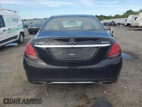 2019 Mercedes-Benz C 300 with VIN 55SWF8EBXKU306577, listed as a Copart auction lot 72605654 with 83,157 mi miles and Salvage Title. Bid and sale history available at carsss.com. Image 6.