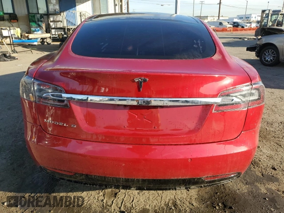 2017 Tesla Model S 60 with VIN 5YJSA1E15HF210006, listed as a Copart auction lot 85096644 with 225,497 mi miles and Salvage title. Bid and sale history available at DreamBid. Image 6.