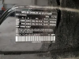 2015 Mercedes-Benz GLA 250 z VIN WDCTG4GB1FJ091171, wystawiony jako Copart lot #59214655 z przebiegiem 105 667 mil mil oraz Czysty tytuł • Clean title. Historia ofert i sprzedaży dostępna na DreamBid. Obrazek 13.