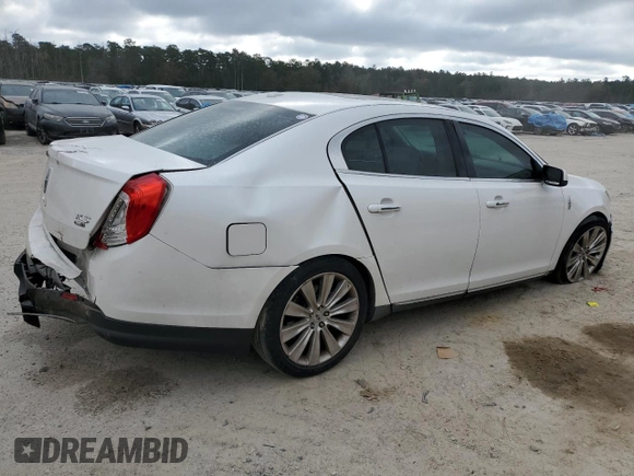 2013 Lincoln MKS EcoBoost with VIN 1LNHL9FT0DG607721, listed as a Copart auction lot 85129344 with 158,191 mi miles and Salvage title. Bid and sale history available at DreamBid. Image 3.