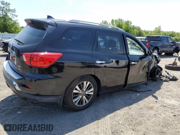 2019 Nissan Pathfinder S with VIN 5N1DR2MM3KC640734, listed as a Copart auction lot 60788125 with 60,768 mi miles and Salvage title. Bid and sale history available at DreamBid. Image 3.