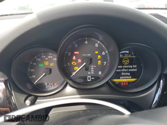 2024 Porsche Macan with VIN WP1AA2A54RLB14018, listed as a Copart auction lot 57595635 with 19,722 mi miles and Salvage title. Bid and sale history available at DreamBid. Image 9.