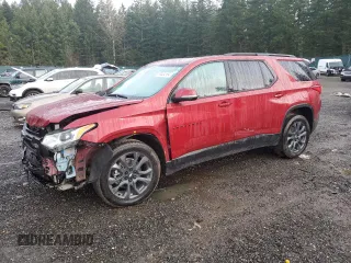 2021 Chevrolet Traverse RS with VIN 1GNEVJKW0MJ127529, listed as a Copart auction lot 83454164 with 64,450 mi miles and Salvage Title. Bid and sale history available at carsss.com. Image 1.