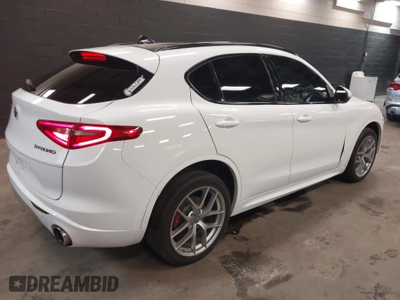 2020 Alfa Romeo Stelvio Ti z VIN ZASPAKBN9L7C92041, wystawiony jako IAAI lot #41329129 z przebiegiem 47 977 mil mil oraz . Historia ofert i sprzedaży dostępna na DreamBid. Obrazek 4.