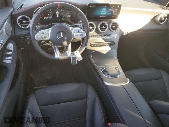 2021 Mercedes-Benz GLC with VIN W1N0G6EB2MF977676, listed as a Copart auction lot 81403924 with 7,119 mi miles and Salvage Title. Bid and sale history available at carsss.com. Image 8.