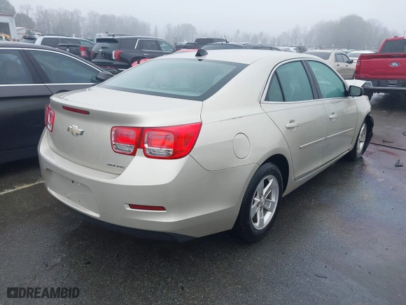 2013 Chevrolet Malibu LS with VIN 1G11B5SA2DF192101, listed as a IAAI auction lot 41572155 with 109,127 mi miles. Bid and sale history available at carsss.com. Image 4.