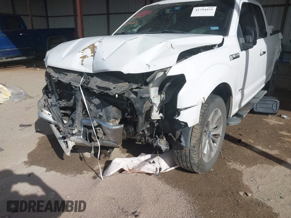 2015 Ford F-150 XL with VIN 1FTEX1CP0FKE84653, listed as a IAAI auction lot 41794451 with 156,552 mi miles. Bid and sale history available at carsss.com. Image 6.