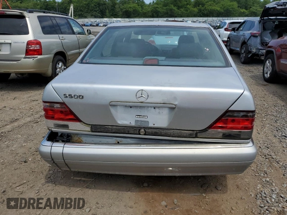 1999 Mercedes-Benz S-Class with VIN WDBGA51G3XA431682, listed as a Copart auction lot 56126924 with 0 mi miles and Salvage Title. Bid and sale history available at carsss.com. Image 6.