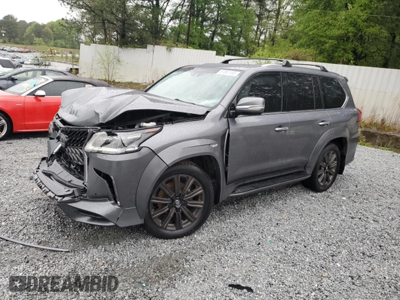 2016 Lexus LX 570 with VIN JTJHY7AX0G4192598, listed as a Copart auction lot 51861185 with 118,710 mi miles and Salvage Title. Bid and sale history available at DreamBid. Image 1.