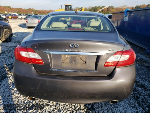2011 Infiniti M37 with VIN JN1BY1AP6BM322773, listed as a Copart auction lot 82407554 with 154,579 mi miles and Salvage Title. Bid and sale history available at carsss.com. Image 6.