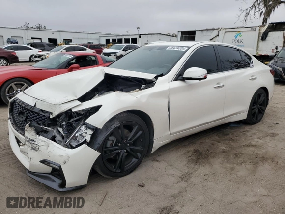 2021 Infiniti Q50 Signature Edition с VIN JN1EV7CP5MM705919, выставлен на аукционе Copart как лот 85434624 с пробегом 47 145 миль миль и Списание • Salvage title. История ставок и продаж доступна на DreamBid. Изображение 1.