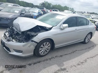 2013 Honda Accord Sdn EX-L with VIN 1HGCR2F82DA216638, listed as a IAAI auction lot 41955781 with 147,974 mi miles. Bid and sale history available at carsss.com. Image 2.