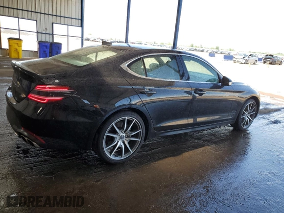 2023 Genesis G70 2.0T with VIN KMTG34TA6PU129124, listed as a Copart auction lot 58492934 with 13,407 mi miles and Clean Title. Bid and sale history available at carsss.com. Image 3.