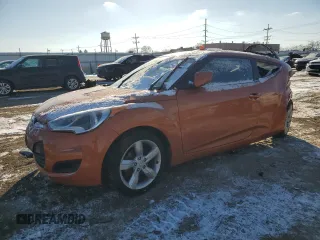 2014 Hyundai Veloster with VIN KMHTC6AD5EU214860, listed as a Copart auction lot 42201705 with Not provided miles and Salvage title. Bid and sale history available at DreamBid. Image 1.
