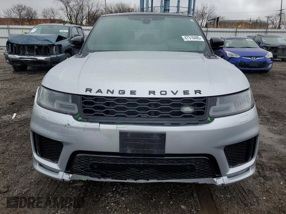 2019 Land Rover Range Rover Sport Dynamic with VIN SALWR2REXKA832168, listed as a Copart auction lot 47318485 with 56,750 mi miles and Salvage Title. Bid and sale history available at carsss.com. Image 5.