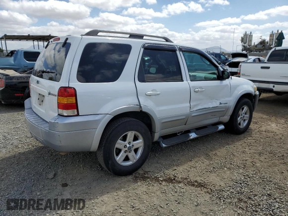 2007 Ford Escape Hybrid with VIN 1FMCU49H07KA54474, listed as a Copart auction lot 51008395 with 161,824 mi miles and Salvage Title. Bid and sale history available at carsss.com. Image 3.