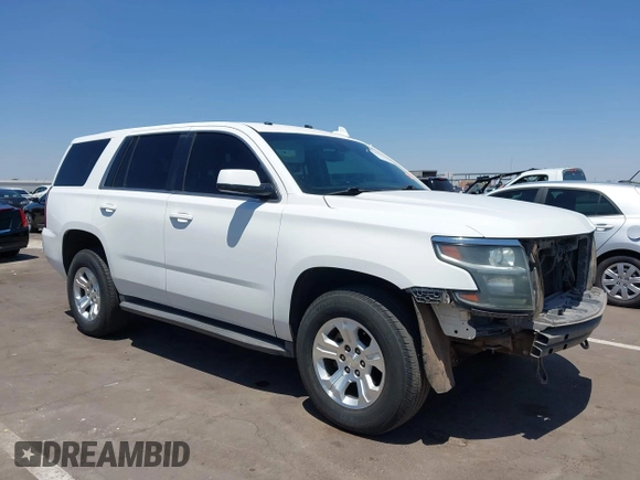 2015 Chevrolet Tahoe Commercial with VIN 1GNSK3EC9FR622941, listed as a IAAI auction lot 42592315 with 239,334 mi miles and . Bid and sale history available at DreamBid. Image 1.