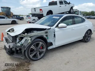 2024 Genesis G70 2.5T with VIN KMTG34SC4RU140001, listed as a Copart auction lot 61844984 with 4,078 mi miles and Salvage Title. Bid and sale history available at carsss.com. Image 1.