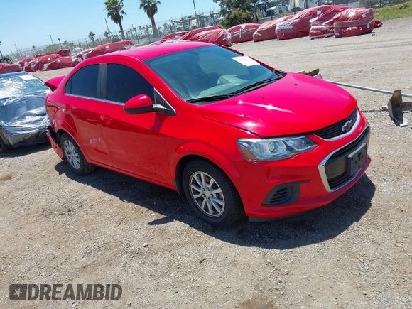 2018 Chevrolet Sonic LT with VIN 1G1JD5SG3J4123567, listed as a IAAI auction lot 42494476 with 44,431 mi miles and . Bid and sale history available at DreamBid. Image 1.