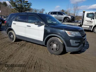 2016 Ford Utility Police Interceptor with VIN 1FM5K8AT4GGA86790, listed as a Copart auction lot 43772785 with 117,036 mi miles and Clean Title. Bid and sale history available at carsss.com. Image 4.