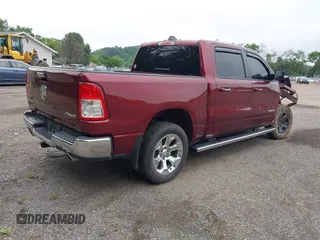 2019 Ram 1500 Big Horn z VIN 1C6SRFFT5KN570253, wystawiony jako IAAI lot #42488224 z przebiegiem 36 507 mil mil oraz . Historia ofert i sprzedaży dostępna na DreamBid. Obrazek 4.