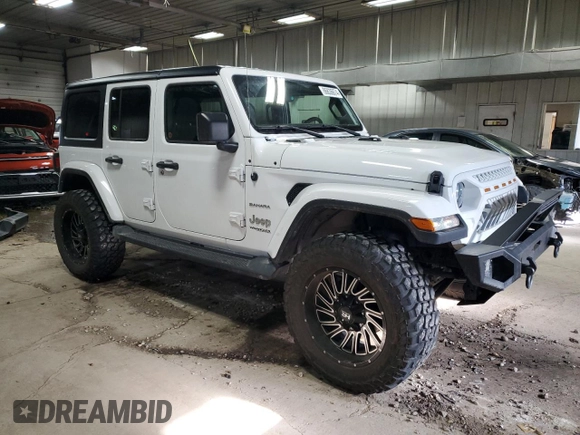 2021 Jeep Wrangler Unlimited Sahara High Altitude with VIN 1C4HJXEN4MW866249, listed as a Copart auction lot 86836674 with 15,858 mi miles and Salvage title. Bid and sale history available at DreamBid. Image 4.