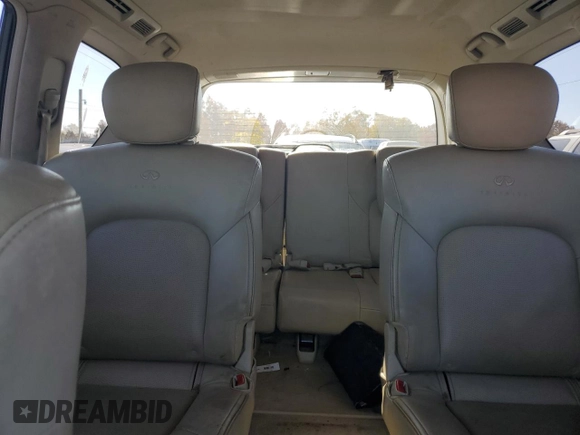 2012 Infiniti QX56 7-passenger with VIN JN8AZ2NE0C9020280, listed as a Copart auction lot 76910394 with 149,414 mi miles and Salvage Title. Bid and sale history available at carsss.com. Image 10.