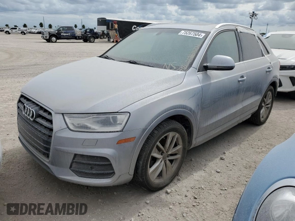 2016 Audi Q3 Premium Plus with VIN WA1EFCFS7GR009468, listed as a Copart auction lot 75267504 with 91,772 mi miles and Non repairable. Bid and sale history available at DreamBid. Image 1.