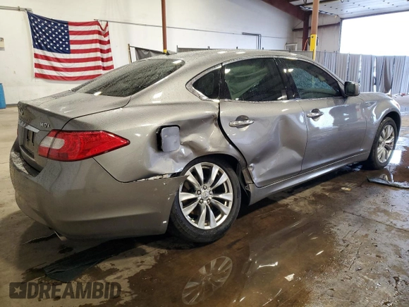 2012 Infiniti M37 with VIN JN1BY1AR6CM396570, listed as a Copart auction lot 81707124 with 102,462 mi miles and Salvage Title. Bid and sale history available at carsss.com. Image 3.