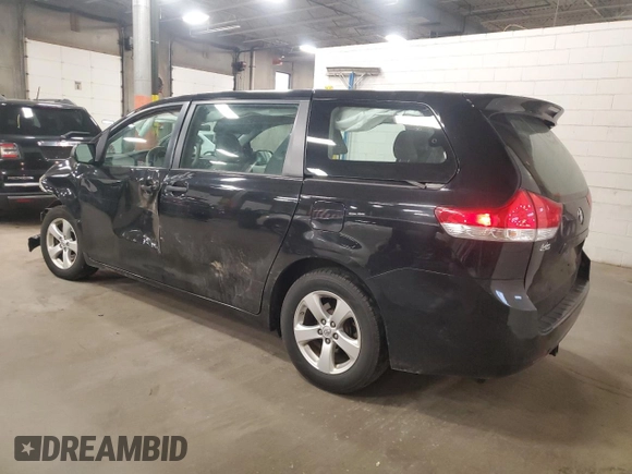 2011 Toyota Sienna with VIN 5TDZK3DC6BS120523, listed as a Copart auction lot 56798595 with 234,871 mi miles and Salvage title. Bid and sale history available at DreamBid. Image 2.