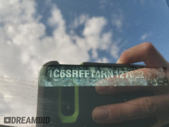 2024 Ram 1500 Big Horn with VIN 1C6SRFFT4RN127862, listed as a Copart auction lot 54328125 with 73,683 mi miles and Clean title. Bid and sale history available at DreamBid. Image 12.