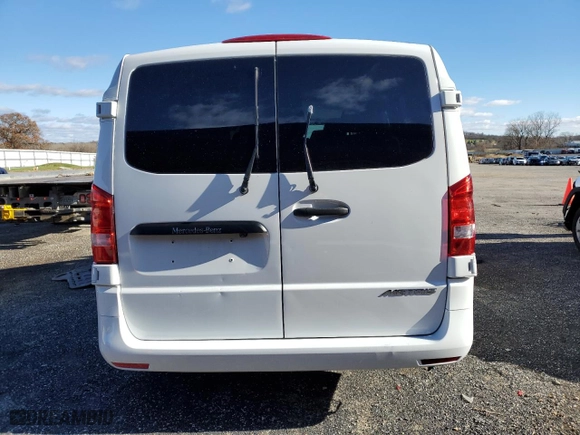 2018 Mercedes-Benz Metris Passenger Van with VIN WD4PG2EE7J3475970, listed as a Copart auction lot 80128174 with 0 mi miles and Salvage Title. Bid and sale history available at carsss.com. Image 6.