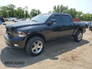 2012 Ram 1500 Sport with VIN 1C6RD7MT6CS184255, listed as a Copart auction lot 59365855 with 151,520 mi miles and Salvage title. Bid and sale history available at DreamBid. Image 1.