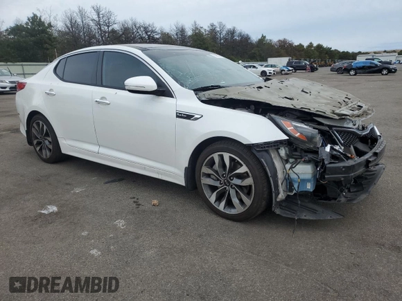 2015 Kia Optima SX Turbo with VIN 5XXGR4A61FG367091, listed as a Copart auction lot 48299065 with 106,003 mi miles and Non Repairable. Bid and sale history available at carsss.com. Image 4.