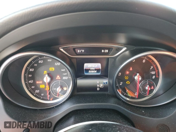 2018 Mercedes-Benz CLA with VIN WDDSJ4EB6JN636097, listed as a Copart auction lot 57271483 with 50,804 mi miles. Bid and sale history available at carsss.com. Image 9.