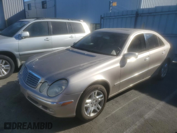 2003 Mercedes-Benz E-Class 3.2L with VIN WDBUF65JX3A168018, listed as a Copart auction lot 70695344 with 0 mi miles and Clean Title. Bid and sale history available at carsss.com. Image 1.