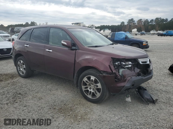 2008 Acura MDX Tech Pkg with VIN 2HNYD28388H538495, listed as a Copart auction lot 82449794 with 205,354 mi miles and Salvage Title. Bid and sale history available at carsss.com. Image 4.