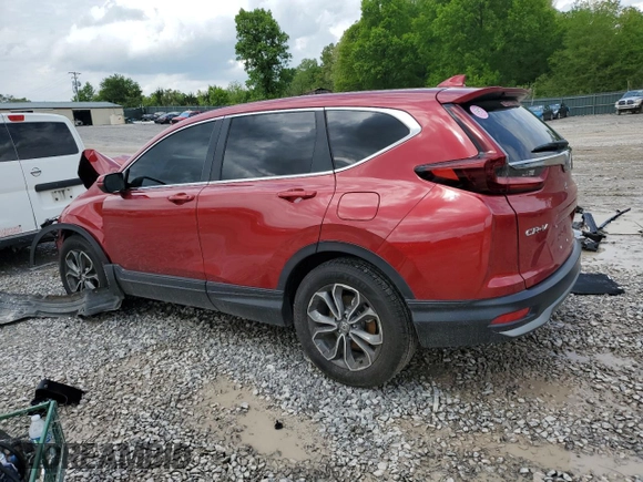 2021 Honda CR-V EX-L z VIN 7FARW1H89ME020300, wystawiony jako Copart lot #54331235 z przebiegiem Nie podano mil oraz Szkoda całkowita • Salvage title. Historia ofert i sprzedaży dostępna na DreamBid. Obrazek 2.