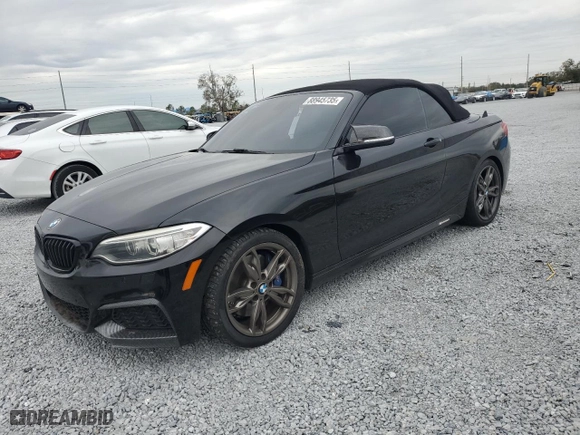 2015 BMW 2 Series M235i with VIN WBA1M1C54FV393578, listed as a Copart auction lot 88945735 with 95,713 mi miles and Salvage Title. Bid and sale history available at carsss.com. Image 1.