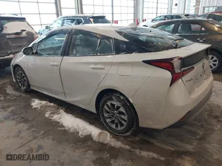 2022 Toyota Prius L Eco with VIN JTDKAMFU6N3189167, listed as a IAAI auction lot 41602874 with 13,416 mi miles. Bid and sale history available at carsss.com. Image 3.